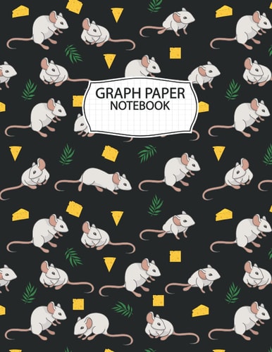 Rat Graph Paper: Rat Graph Paper Notebook To Write Notes, 4x4 Quad Rule - 8.5" x 11" Inches - 100 Pages