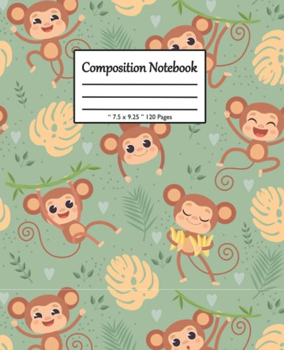 Chimpanzee Composition Notebook: Wide Ruled Paper Notebook Journal |Chimpanzee, Nifty Wide Blank Lined Workbook for Teens Kids Students Girls for Home ... and your favorite Chimpanzee on display .