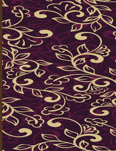 journal Notebook with 120 ruled pages and floral cover design: 8.5*11 size journal note book