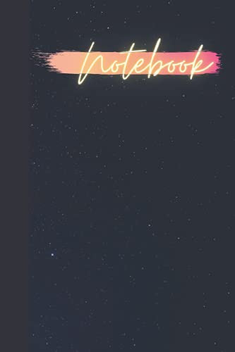 NOTEBOOK: Starry galaxy Ruled notebook