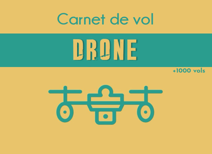 Carnet de Vol DRONE Carnet À Remplir + 1000 Vols | Suivi Des Vols de DRONE | Journal de Bord Drone | Planificateur de Vol | Carnet Pour Pilote de Drone | 8,25x6 Pouces, 100 Pages