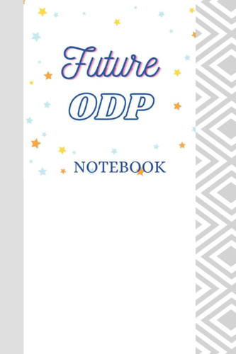 Future ODP Notebook: White Speckled Future ODP Blank Lined Notebook