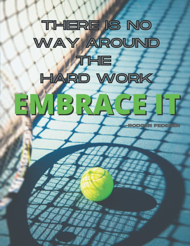 Notebook: Tennis college ruled notebook