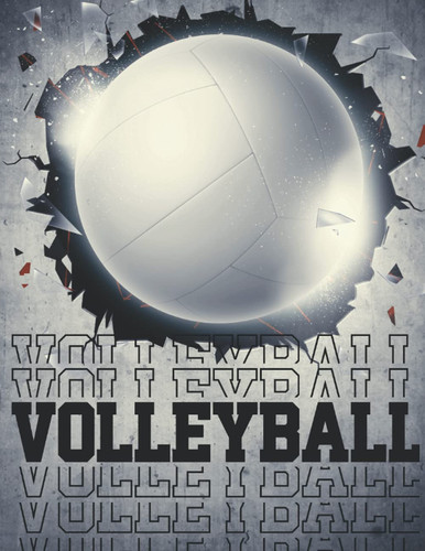 Volleyball: Volleyball college rulled notebook