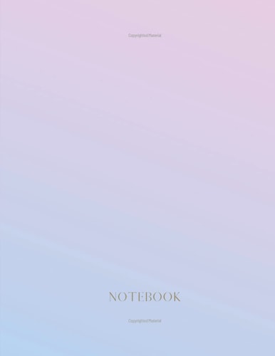 Notebook: Lined pages with space for dates: - Large (8.5 x 11 inches) - 110 pages - Gradient Pink Purple Cover