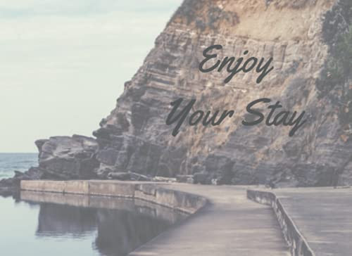 Enjoy Your Stay Guest Book for Visitors/LogBook for Guest Sign In