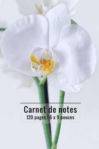 Orchidée: Carnet de notes ligné pour passionné(e) passionné de fleurs | 120 pages | 6x9 pouces (French Edition)