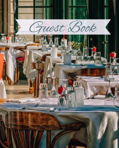 guest book, 8x10, Design Book for Guests to Sign In, travel, air bnb, cabin, house rental book, signing book