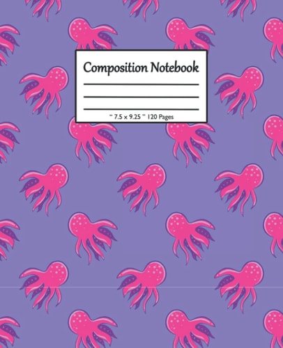 Fishes Composition Notebook: Wide Ruled Lined Paper: Pretty Fishes Notebook for Boys Girls Kids Teens... Back to School and Home College Writing ... Perfect As Gifts For Fishes Lovers.