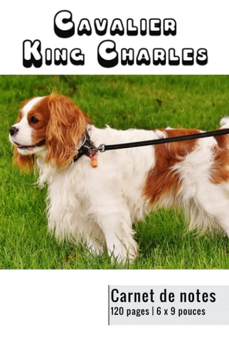 Cavalier King Charles: Carnet de notes ligné pour les passionné(e)s de chien | 120 pages | 6 x 9 pouces (French Edition)
