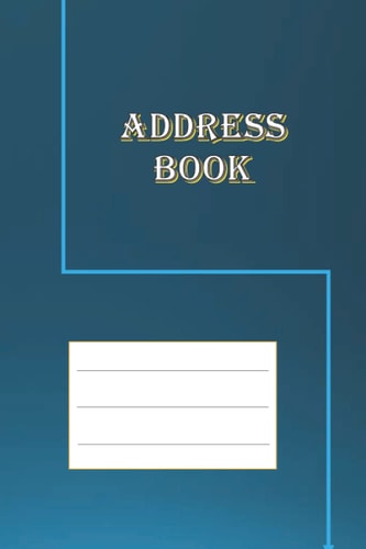 Address Book: Medium-sized printed address book: more than 200 fields! with striped paper and blank paper simple paperback Versatile and versatile