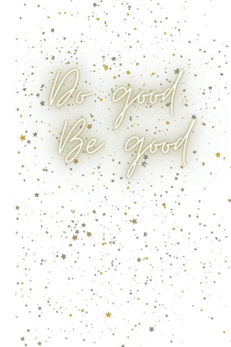 Be good, Do good: Glitter Notebook
