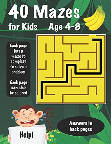40 Mazes for Kids: Activity Book