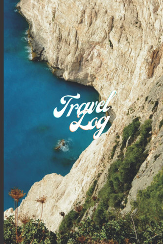 Travel Log: Ocean and Cliff covered Travel Log with blank lined pages