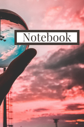 Notebook: 6 x 9 inches lined paper sunset notebook