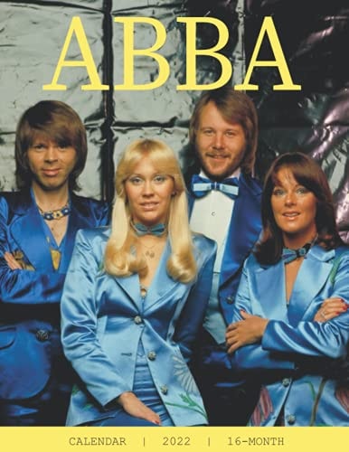 ABBA 2022 Calendar: Yearly Monthly 16-month Mini Calendar 2022 with Large Grid for Note - To do list