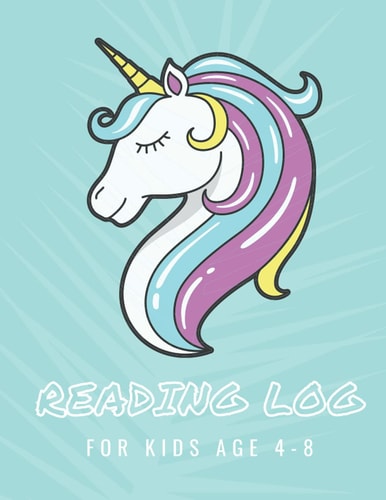 Unicorn Reading Log Book: reading log notebook cute for kids ages 4-8 years (ReadingKids)