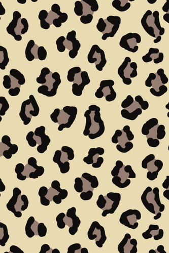 cheetah print aesthetic notebook 120 page college rule 9x6