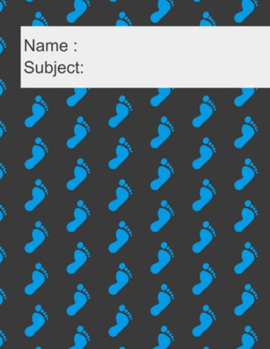 Black and Blue 150 page wide ruled notebook