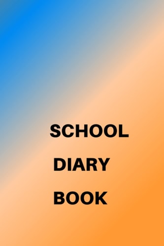 School diary book: To-do list - school and university diary