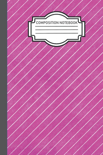 Composition Notebook: Cute Dark Pink Magenta 1 Subject College Ruled Notebook for School or Work