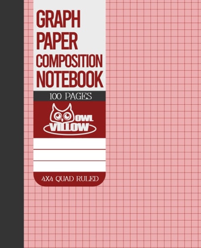 Graph Paper Composition Notebook: Quad Ruled Notebook 4x4 (8.5 x 11) 100 Pages