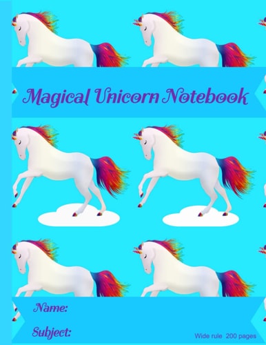 Magical Unicorn Notebook