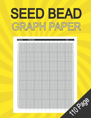 Seed Bead Graph Paper: Brick stitch beading books For Bracelet, Jewelry, Earring Beadwork Design Creation and to keep record of your own loom weaving patterns ( Large Size 100 Sheets )