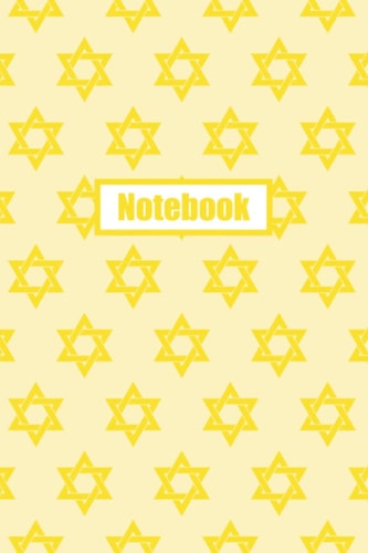 Yellow Star of David Jewish Notebook