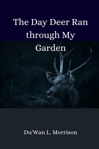 The Day Deer Ran Through My Garden Discreet Cover | Internet Password Log Book and Tracker with Large Print | Deer with Dark Clouds Cover