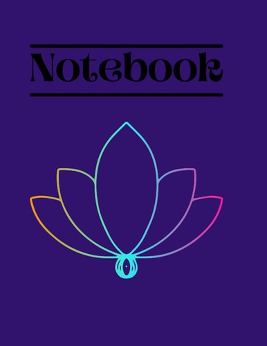Notebook - Mandala inspired notebook, 17 by 11 inches, 120 pages: 120 page 17 by 11 inch lined notebook