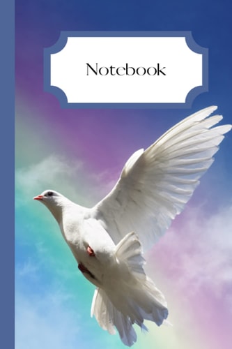 Notebook: Nature Collection - 6x9 lined 120 page Notebook, Journal, Diary - White Dove (Matte)