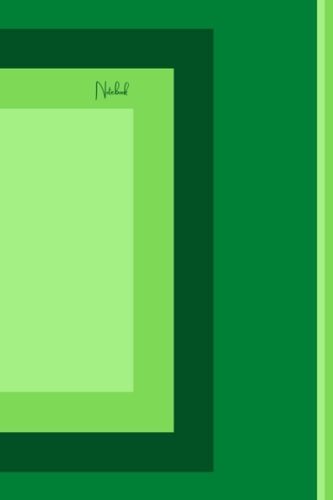 Notebook: Green paperback notebook, 6x9in, 120 pages, for writing and note-taking