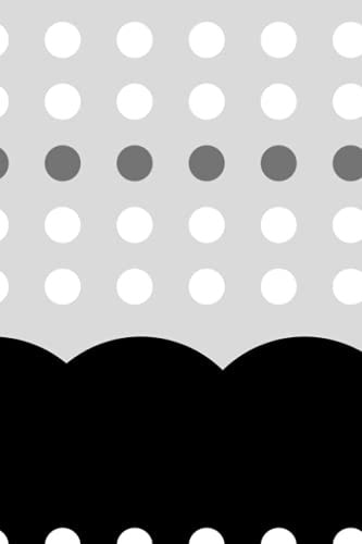 Notebook: Black, gray, and white paperback notebook, 6x9in, 120 pages, for writing and note-taking