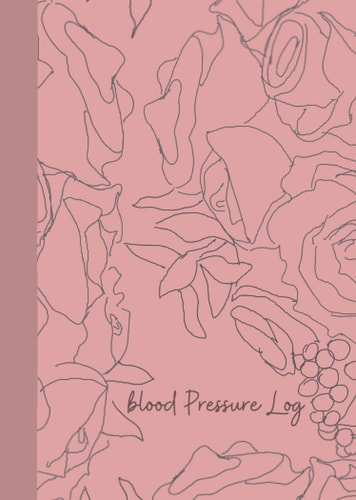 Blood Pressure Log: Flower Doodle Design