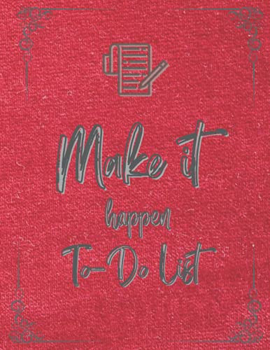 To do list checklist daily time management task planner Notebook by vishal Non dated: best daily Planner to do list printable