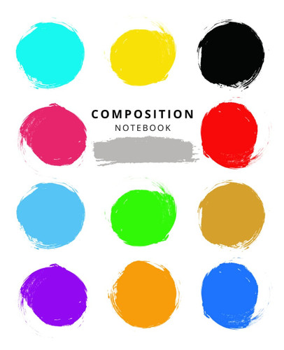 COMPOSITION NOTEBOOK: 100 sheet, ruled paper workbook suitable for kids, teen, student, boys and girl, college