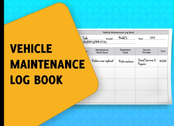 Vehicle Maintenance Log Book: Repairs and Maintenance Record Book for Cars, Trucks, Motorcycles