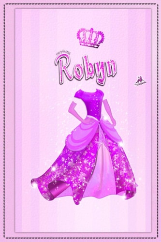 The princess Robyn notebook personalized gift for her: Cute Princess crown lined composition journal with inspirational quotes, decorated with a pink ... sequin skirt (personalization gifts)