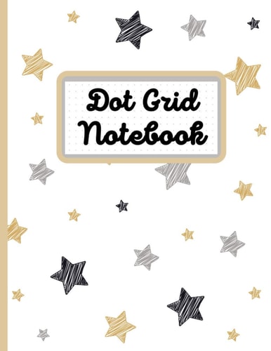 Dot Grid Notebook: Christmas Stars | Composition Book | Multi-purpose journal | Drawing | Recording thoughts | Taking notes | Dot Grid 5 mm spaced dots | Dimensions: 8.5" x 11" | 100 Pages | 5-28