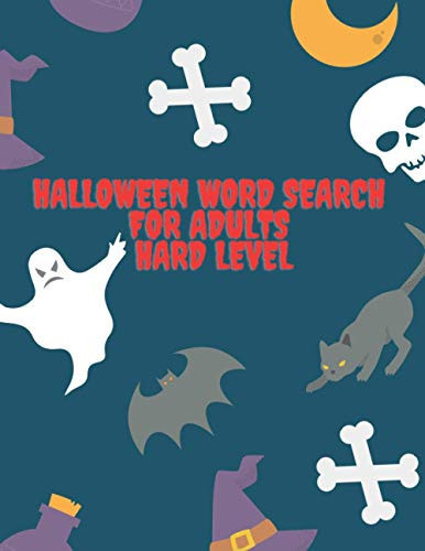 Halloween Word Search For Adults Hard Level Holiday Fun for Adults