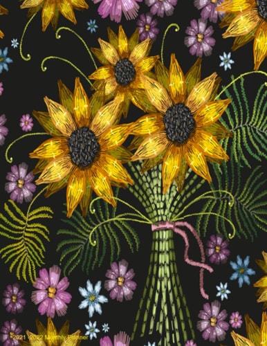 2021 - 2022 Monthly Planner: Sunflower Planner. 2 Year Monthly Planner, 24 Month Calendar, Appointment Notebook and To-Do List.
