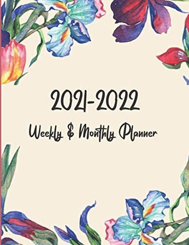 2021-2022 Weekly & Monthly Planner: Floral 2 Years Weekly & Monthly Planner with Monthly and Weekly Tabs (January 2021 - December 2022), 2021-2022 Planner, Organizer, See it bigger Planner