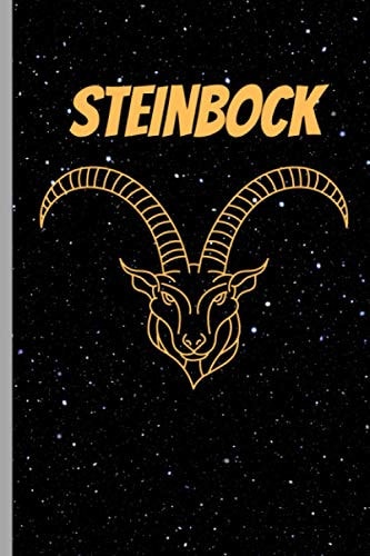 Steinbock Notizbuch: Tagebuch Journal Liniert Weiß 120 A5 Seiten Für Notizen (German Edition)