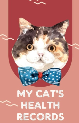 My Cat Health Records: Cute Cats Shots Record Card Kitten Vaccine Book