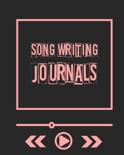 Song Writing Journals For Kids: Blank Sheet Music, Diary and Manuscript Paper for Songwriters 8x10 inches 120 pages