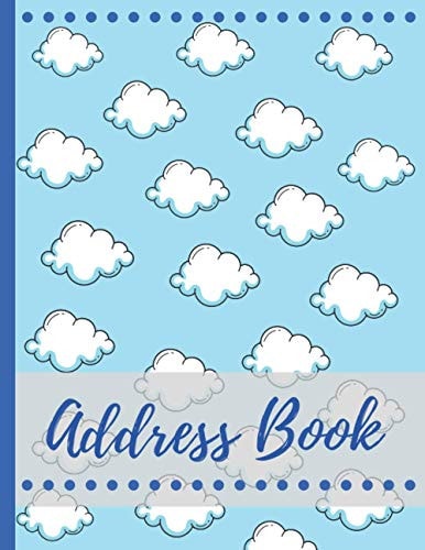 Address Book: Large Address Notebook 8.5x11 in with Alphabetical Tabs