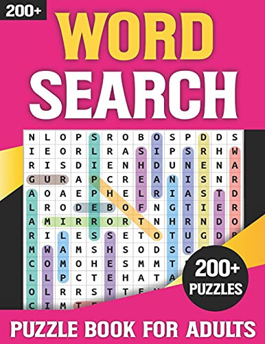 Word Search Puzzle Book for Adults Word Finds Puzzle Book for Puzzlers-Word Search Books for Adults and Seniors with Solution