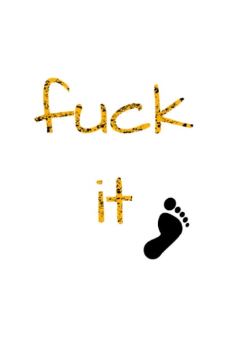 fuck it: Lined notebook
