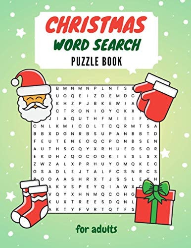 Christmas Word Search Puzzle Book for Adults Activity Game Exercise Your Brain Holiday Fun Word Find